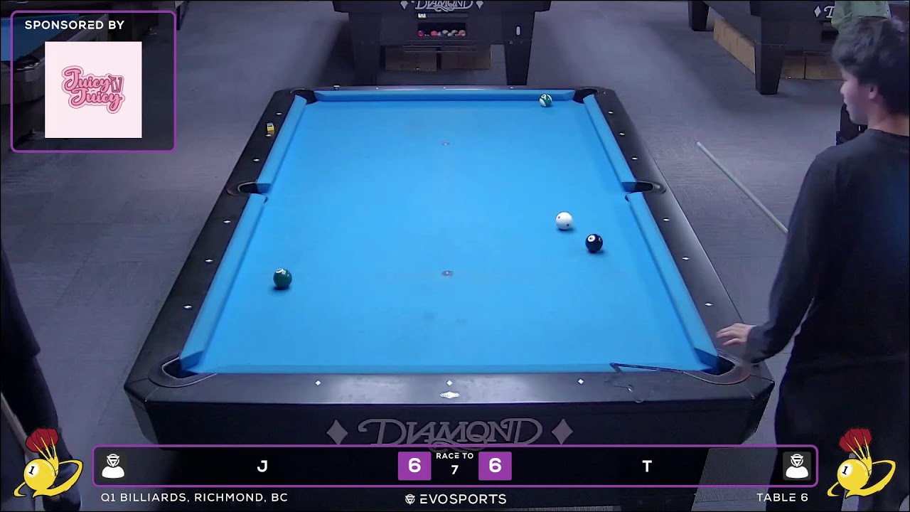 J vs T - Q1 BILLIARDS - TABLE 6 | EvoSports