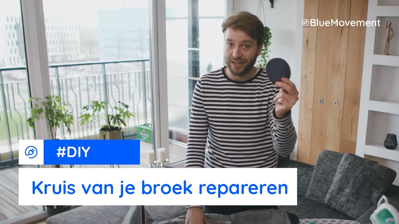 Zelf het kruis van je broek repareren | DIY | Duurzaam met BlueMovement