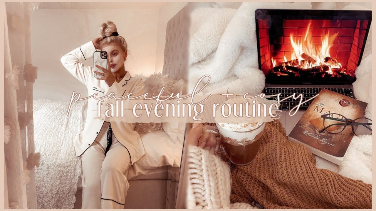 FALL NIGHT ROUTINE | a very cosy + peaceful evening 🍂