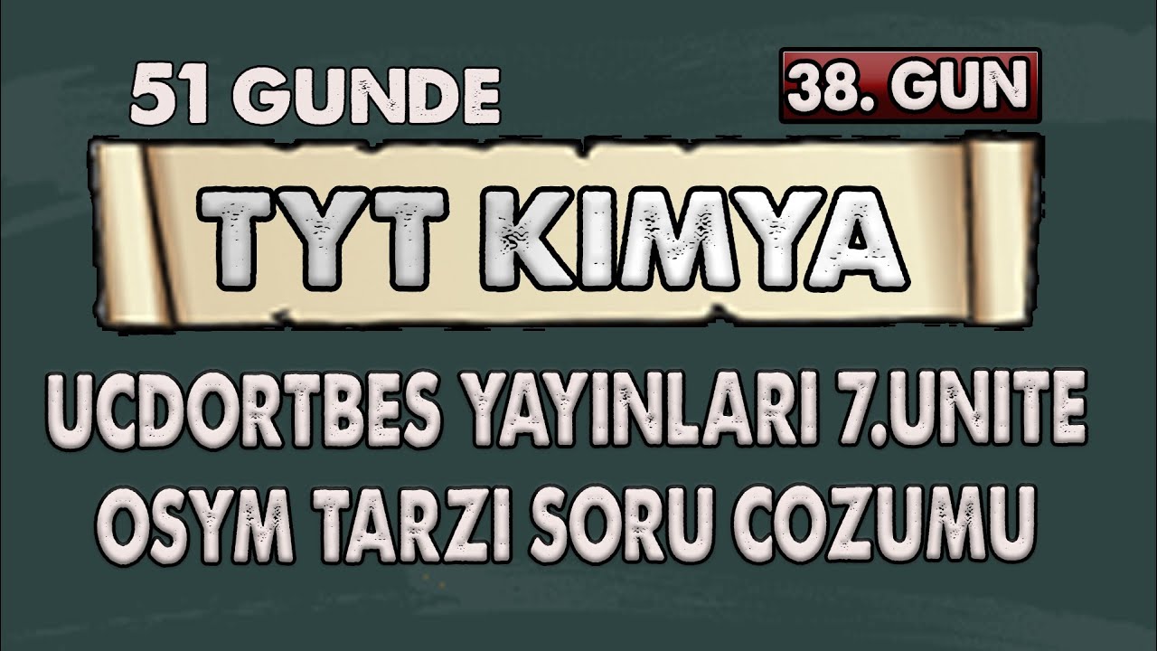 Üçdörtbeş Yayınları | ÖSYM Tarzı Soru Çözümü | 51 Günde TYT Kampı | 38. Gün
