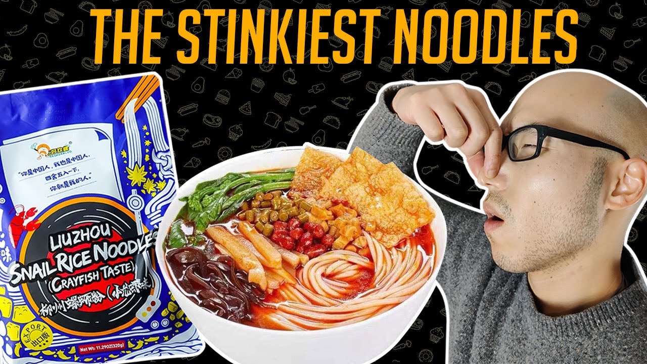 Trying the WORLDS STINKIEST noodles |  LIUZHOU RIVER SNAILS RICE NOODLE 🐌