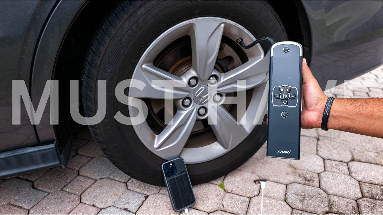 Must HAVE for TRAVEL XVAWO x22 Tire Inflator + Power Bank
