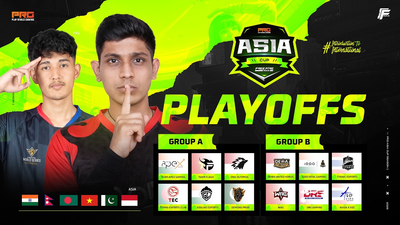 PRG Asia Cup | Playoffs | Day-1 | A x B