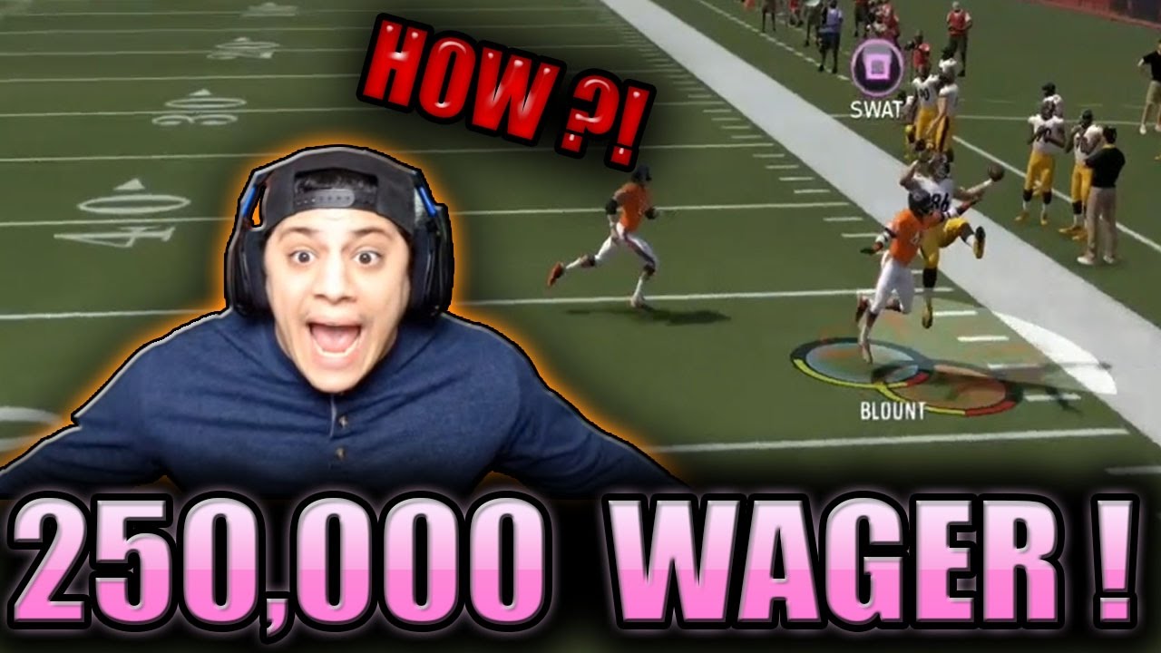 ARE YOU KIDDING ME EA?! HOW HE CAUGHT THAT?! (250K WAGER) - MADDEN 17 ULTIMATE TEAM
