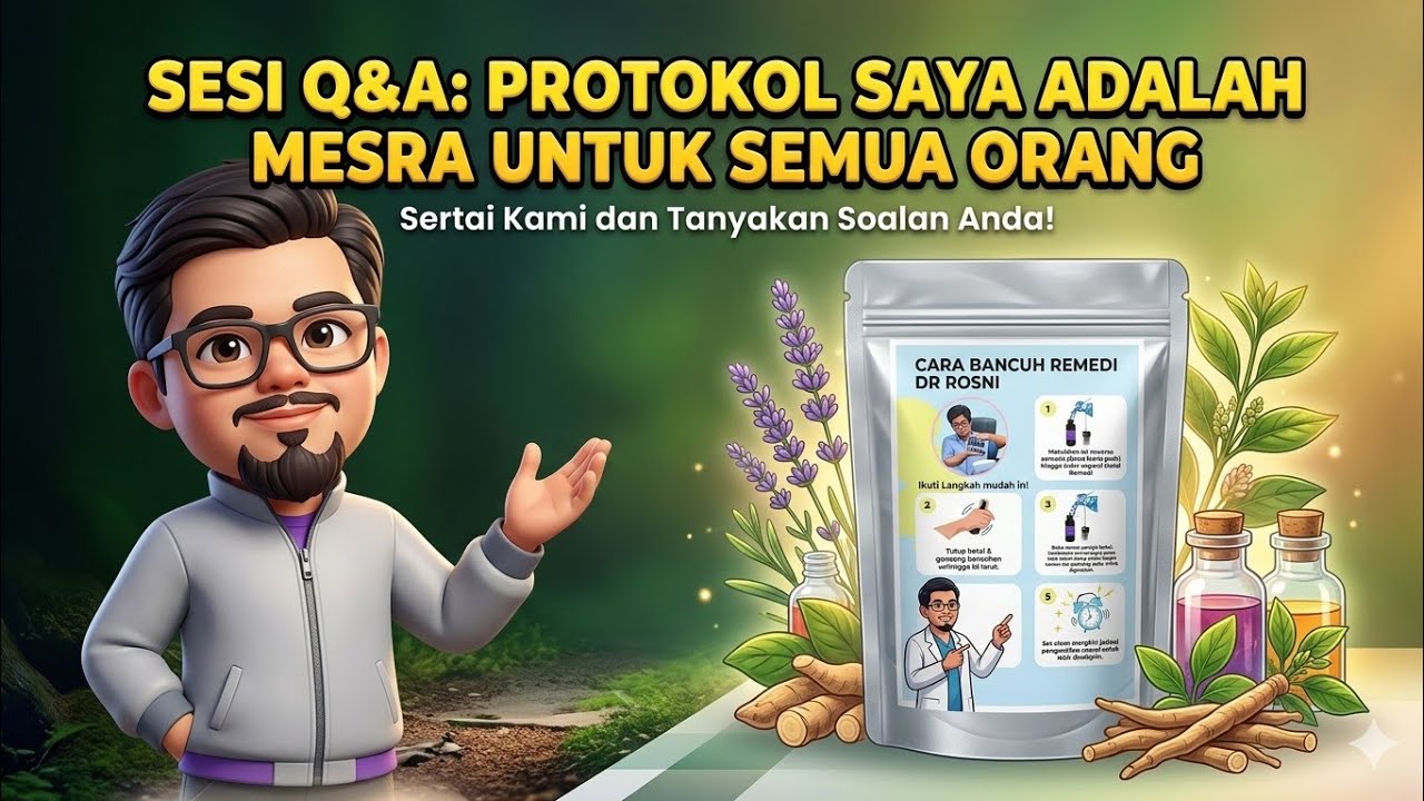 [040326] Part 2 Saranan #drmohdrosni untuk masalah buah pinggang dan Gastritis Gerd Anxiety