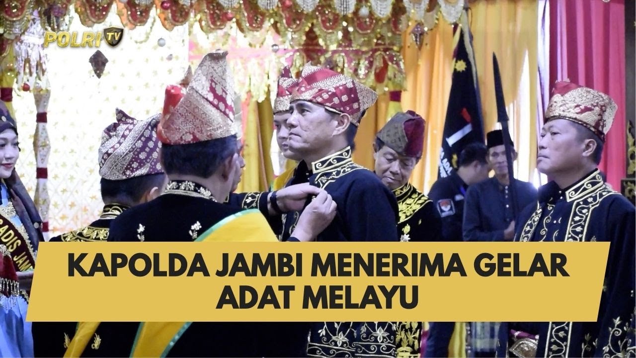KAPOLDA JAMBI MENERIMA GELAR ADAT MELAYU
