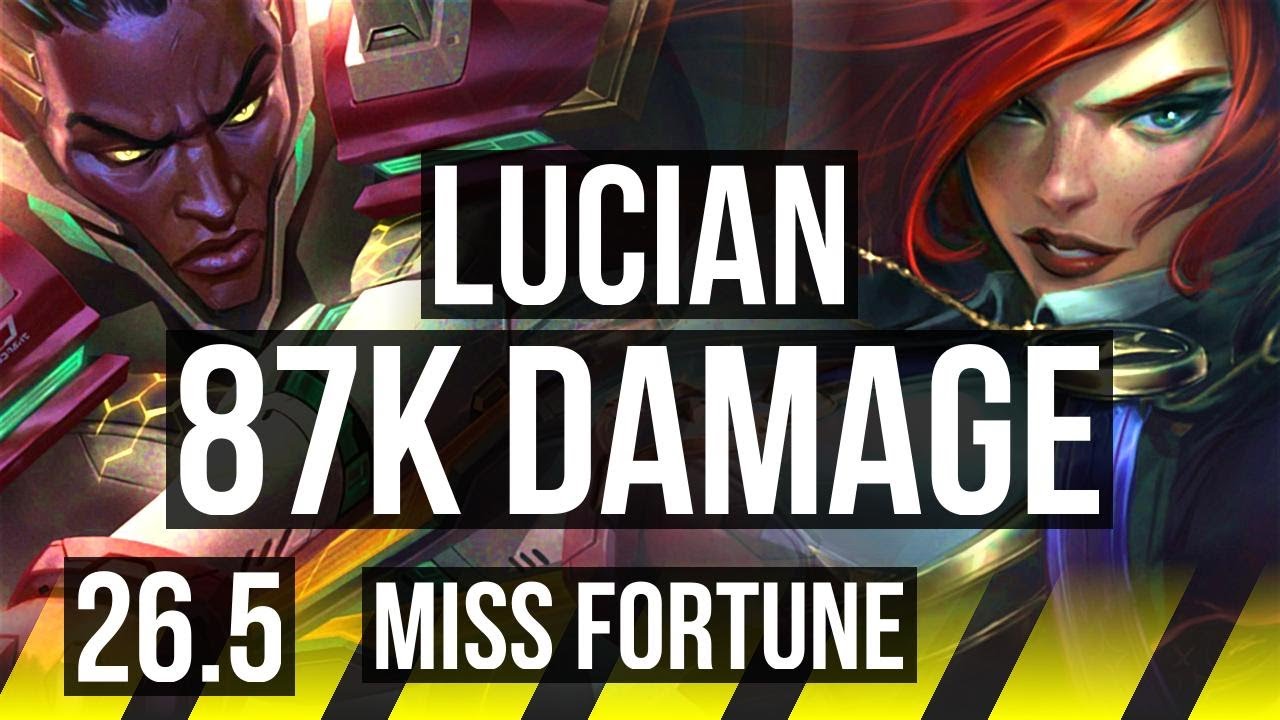 LUCIAN & Thresh vs MISS FORTUNE & Neeko (ADC) | 87K damage | EUW Master | 26.5