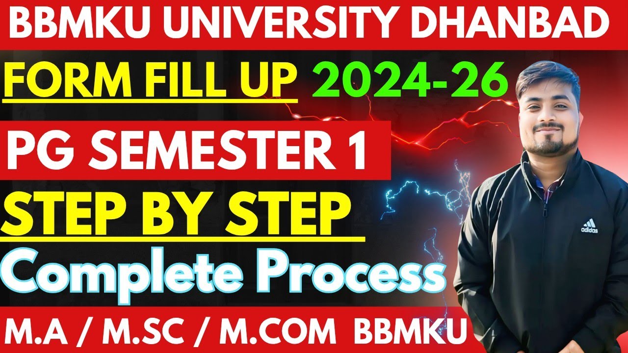 PG Semester 1 2024-26 Form Fill Up Complete Process step by step M.a / M.sc / M.com/Payment to print