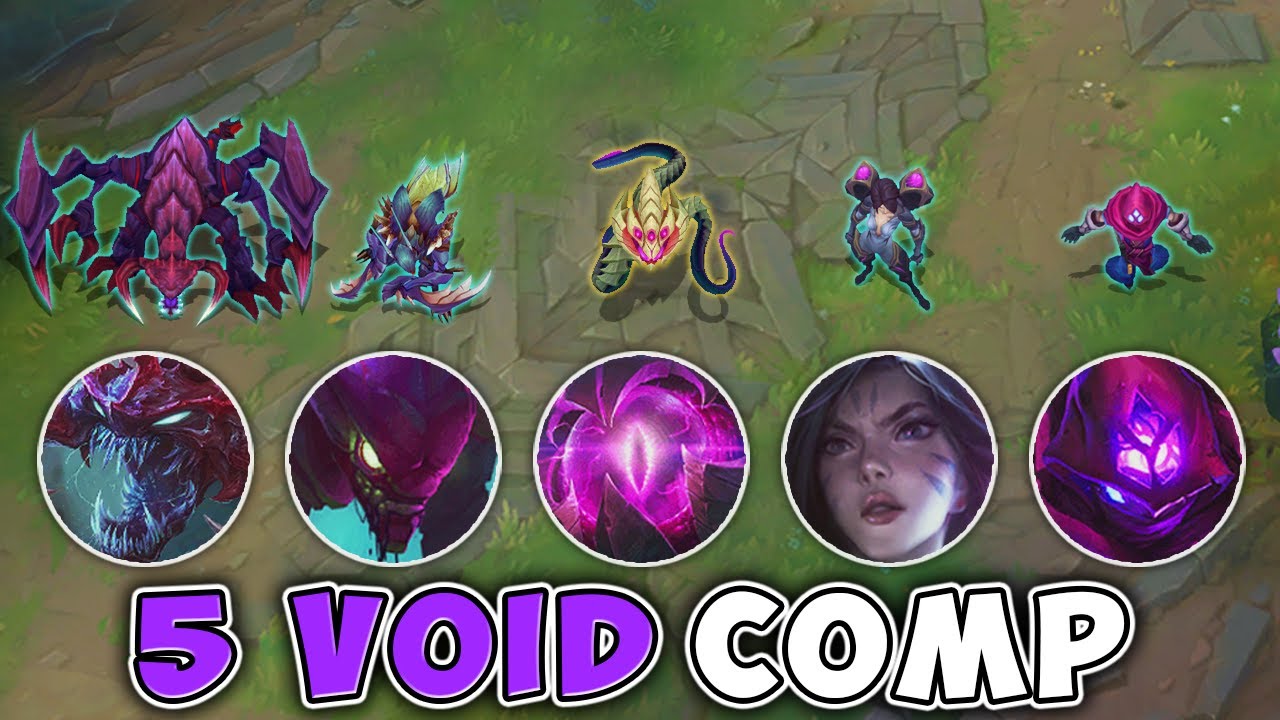 WE PLAYED 5 VOID CHAMPIONS ON ONE TEAM (HIDDEN OP) - League of Legends