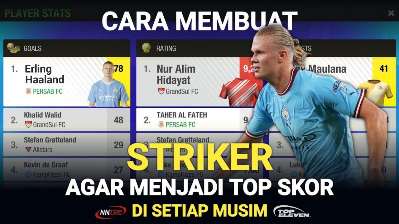 CARA MEMBUAT STRIKER AGAR MENJADI TOP SKOR DI SETIAP MUSIM | TOP ELEVEN