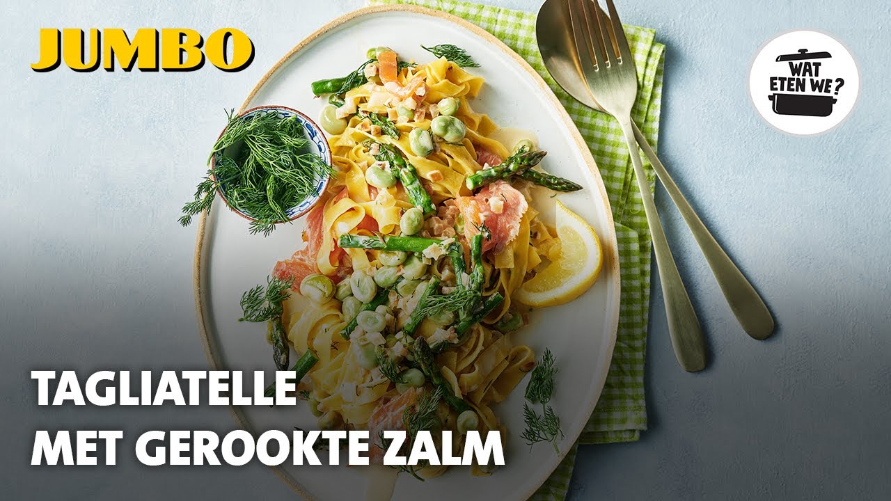 Wat eten we? Tagliatelle met gerookte zalm