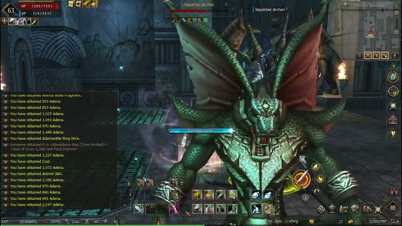 [Lineage II] Plains Walker Solo Patriot's Necropolis Self Sustaining Macro Hunt