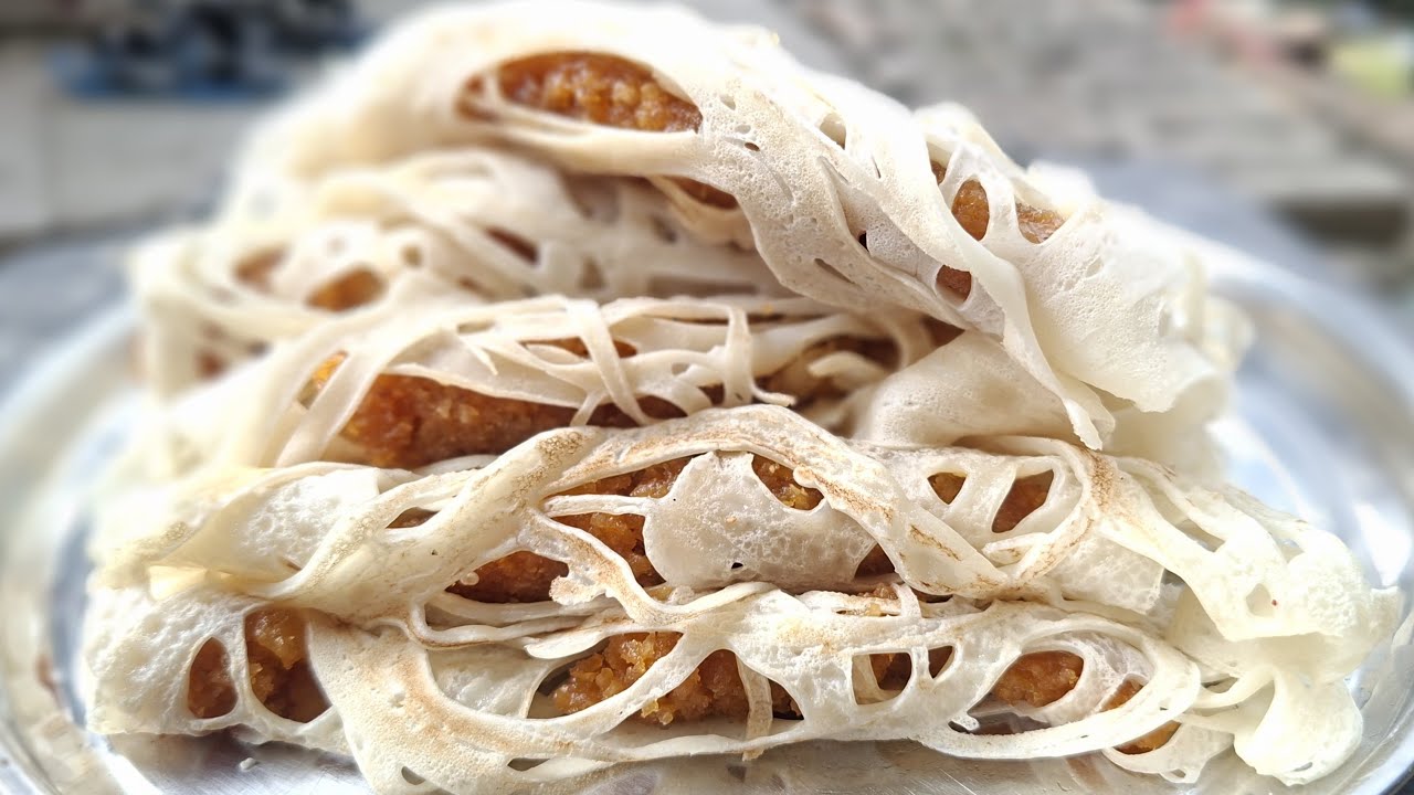 নারকেলের পুর ভরা জলি পাটিসাপটা পিঠা | Jali Patishapta Pitha Recipe | Bengali Winter Pitha