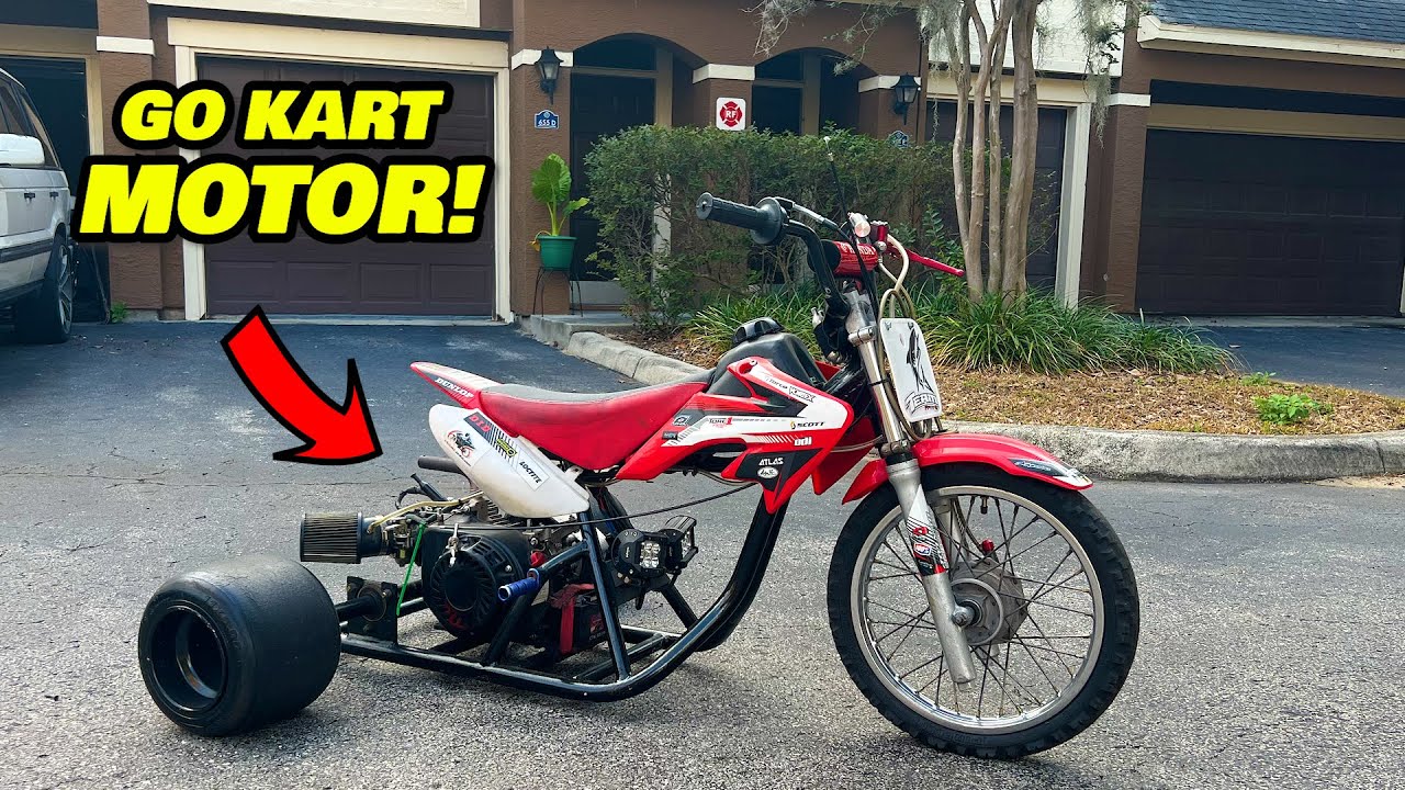 HONDA DIRT BIKE INTO A THREE WHEELER!