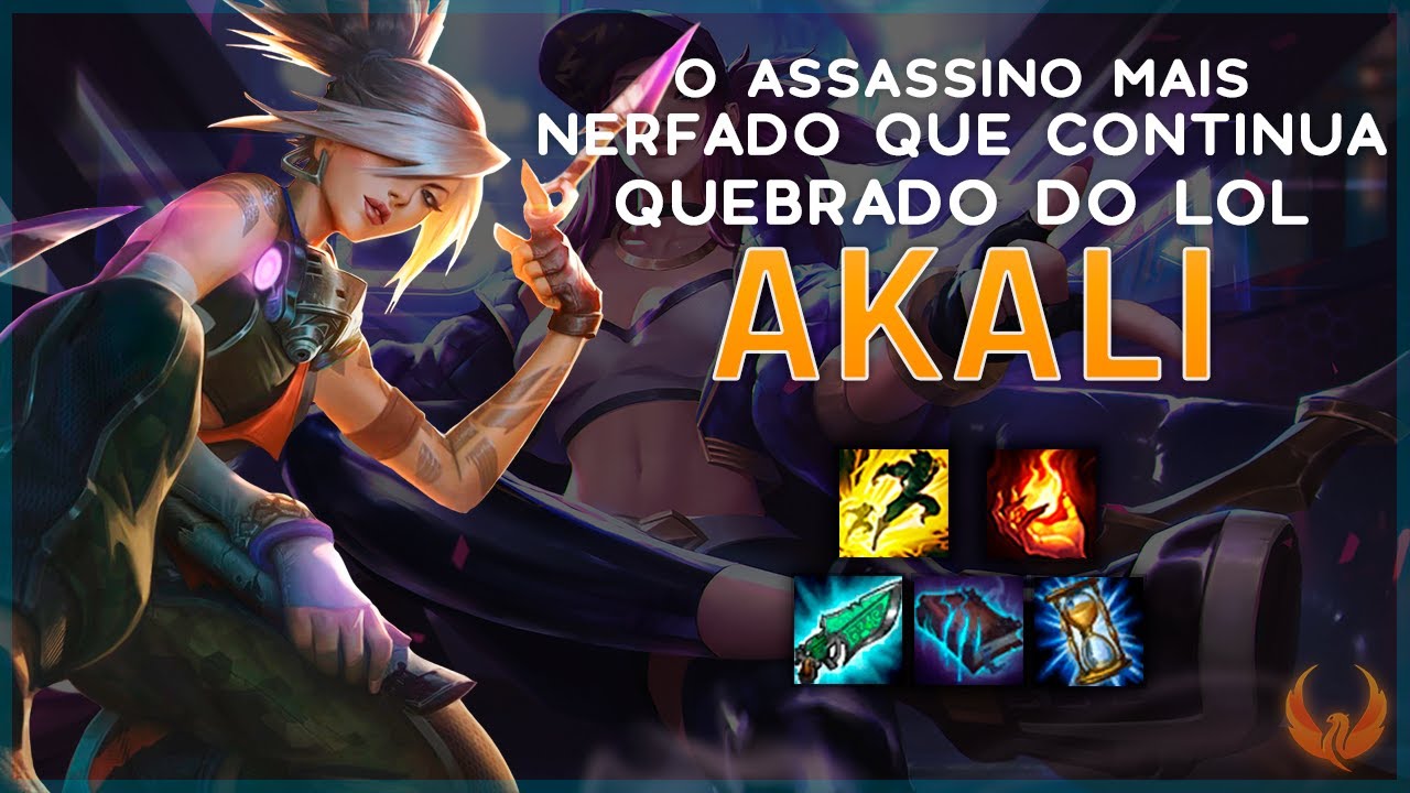 O ASSASSINO MAIS NERFADO QUE CONTINUA QUEBRADO DO LOL - AKALI MID GAMEPLAY [PT-BR]