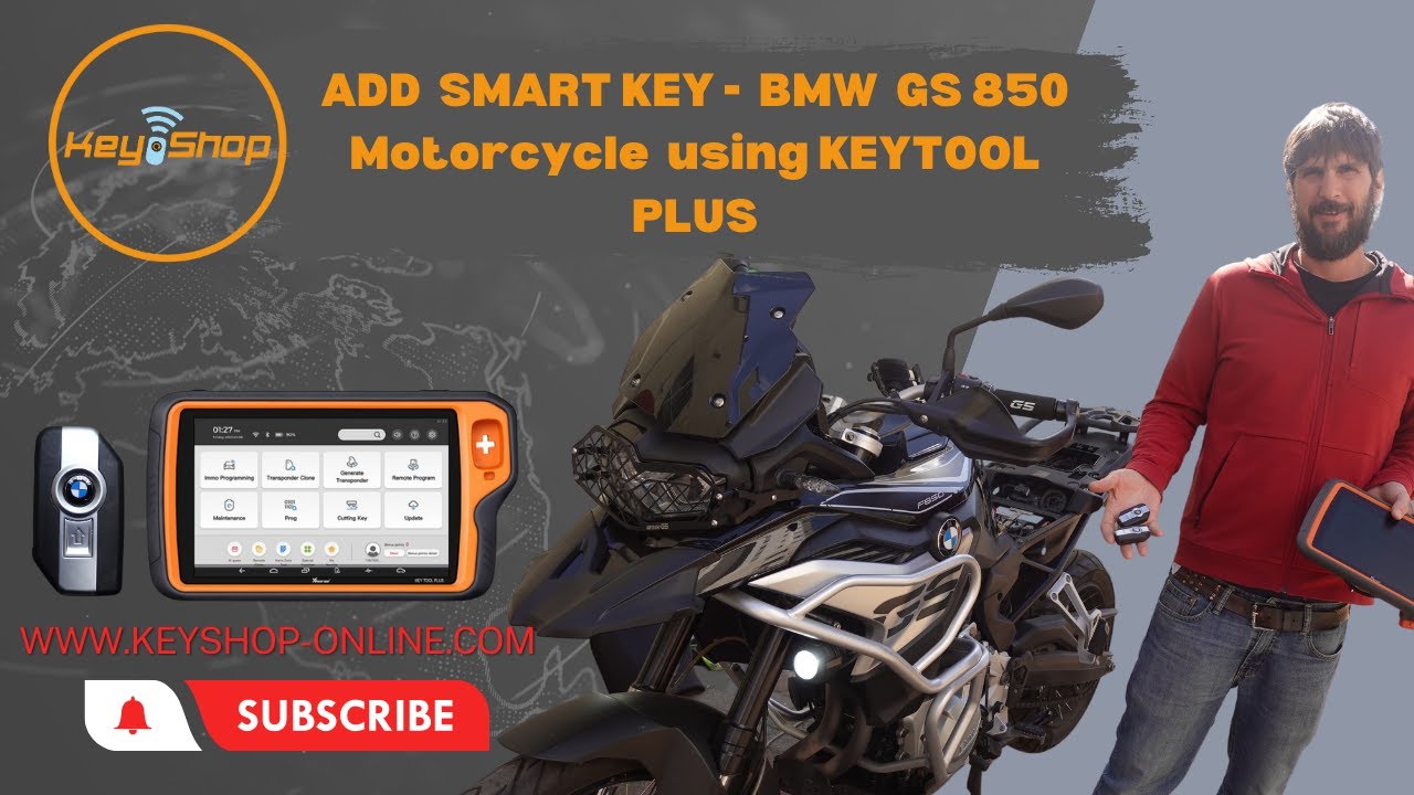 ДОБАВИТЬ СМАРТ-КЛЮЧ - Мотоцикл BMW GS 850 с помощью KEYTOOL PLUS