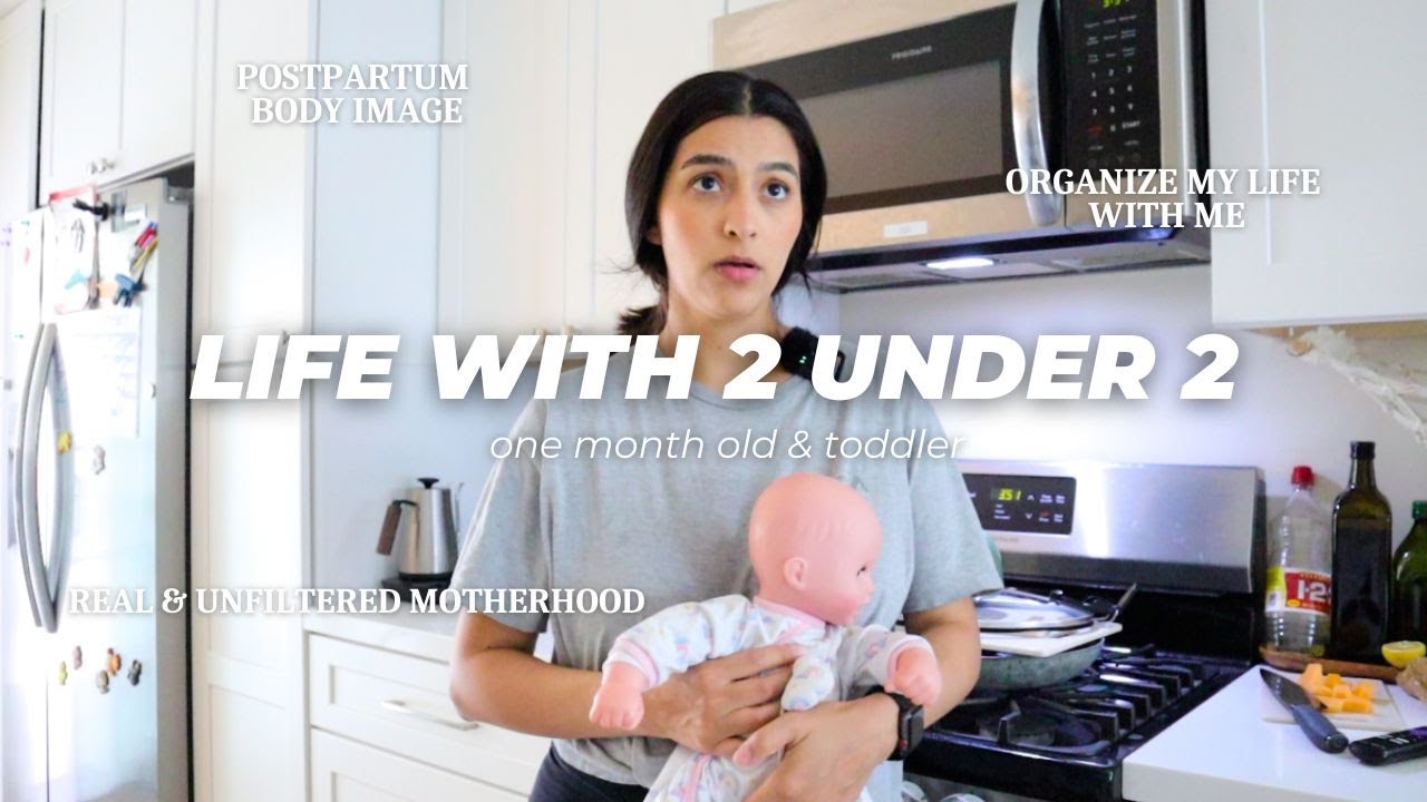 *realistic DAY IN MY LIFE with 2 under 2 | postpartum body talk, REAL motherhood, organizing my life