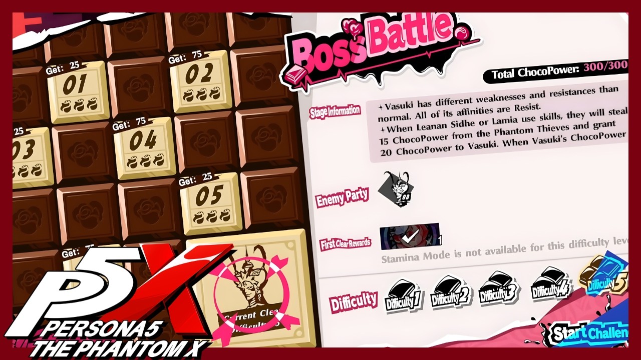 Vasuki Difficulty 5 - Take Your Love Boss Battle │ Persona5: The Phantom X