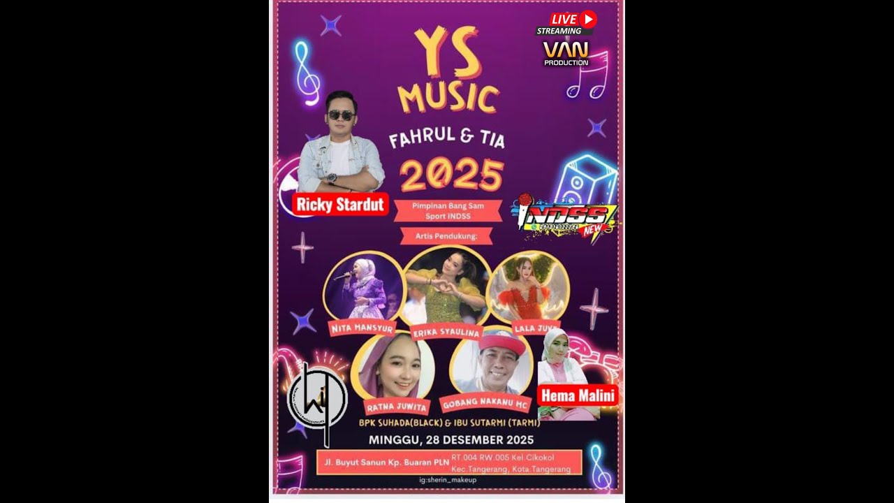 🔴 LIVE STREAMING YS MUSIK - MINGGU 28 DESEMBER 2025 ( SIANG )
