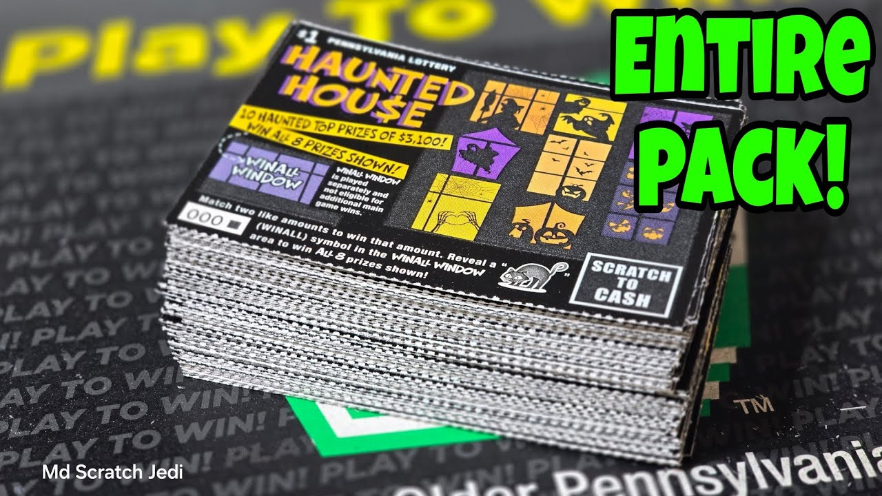 $1x100 PA LOTTERY HAUNTED HOUSE HALLOWEEN SCRATCH OFF TICKETS! #scratchers #scratchofftickets 2025