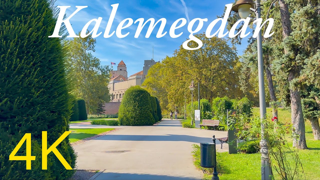 Калемегдан Белград, Сербия 🇷🇸 Сентябрьская прогулка ☀️ 4K 60fps HDR 2023
