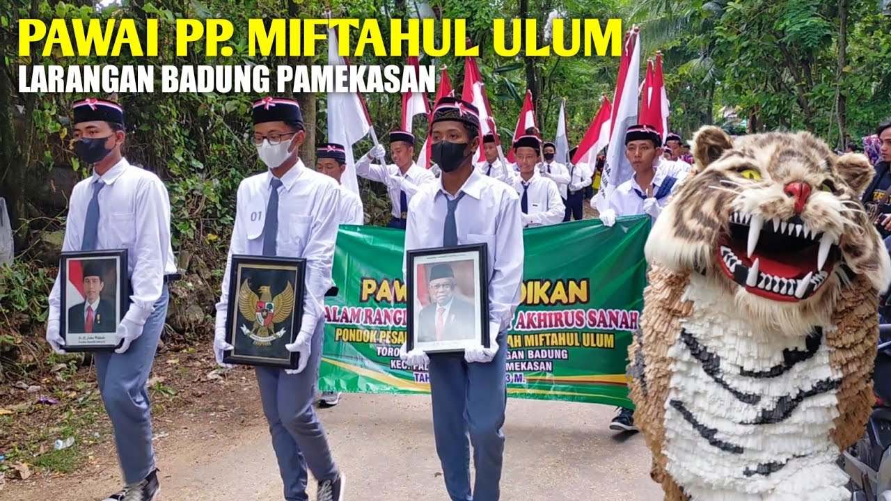 Pawai PP. Miftahul Ulum Larangan Badung Pamekasan