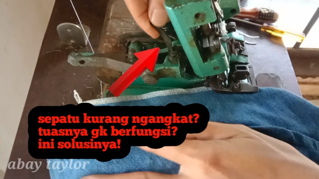 SEPATU MESIN OBRAS NGANGKATNYA SEDIKIT DAN TUASNYA TIDAK BERFUNGSI ? INI SOLUSINYA