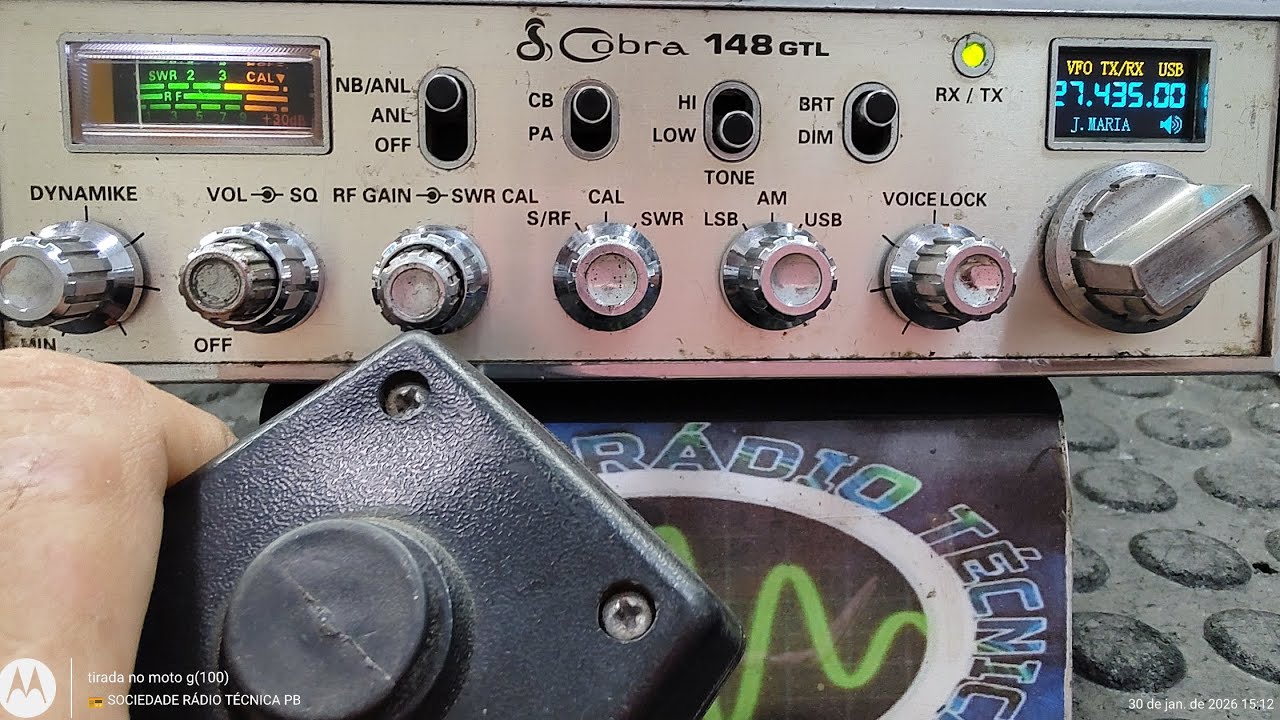 "📻CONSERTO/DDS/MOSFETS/MODULADOR NO RÁDIO COBRA 148GTL DO CLIENTE JOSÉ MARIA DE CARAUBAS/RN"