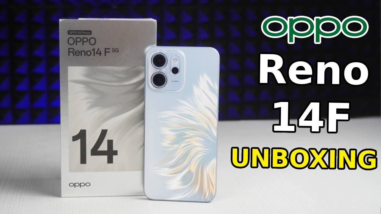 OPPO Reno 14F: Unboxing del teléfono ACUÁTICO con Snapdragon 6 Gen 1, 12GB RAM y 6000 mAh