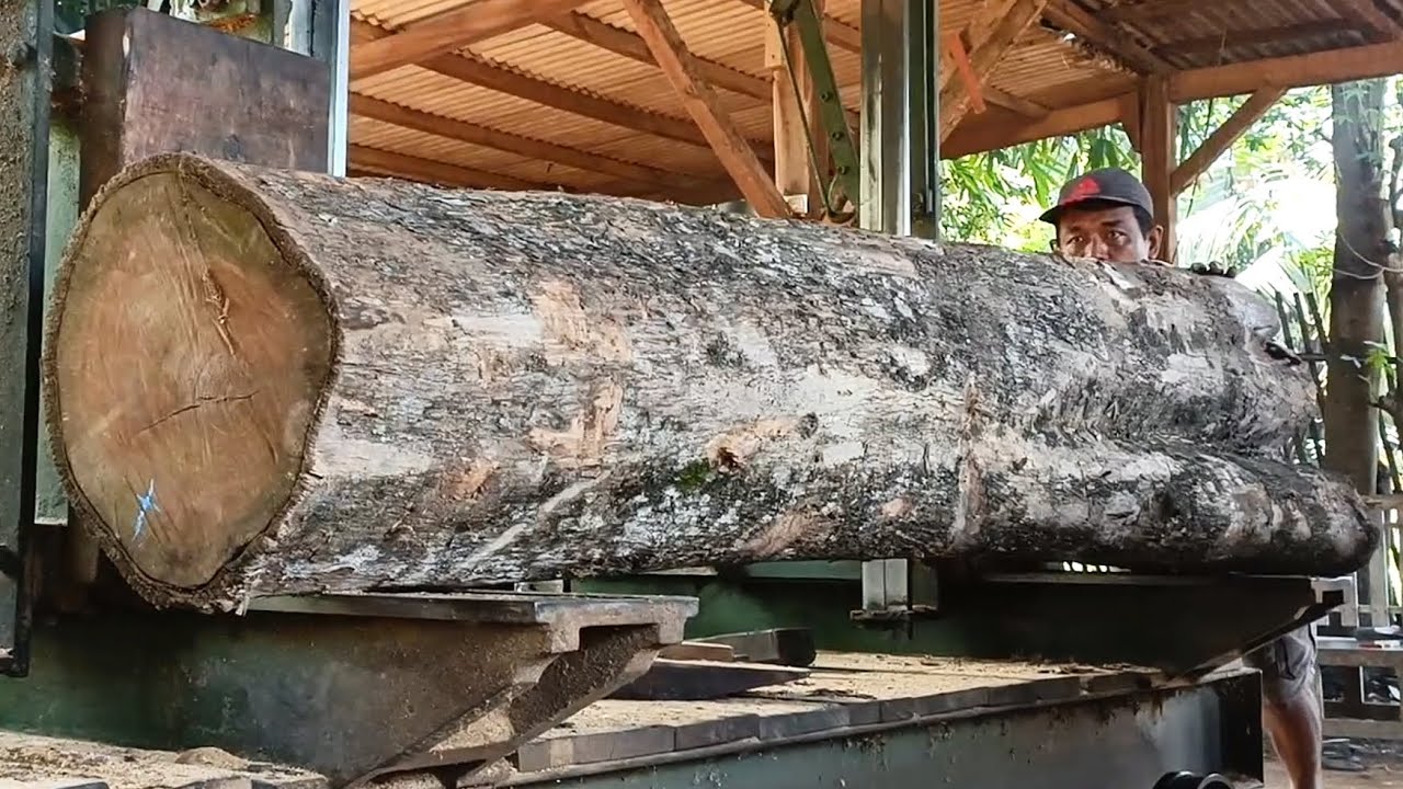 Amazing..!, Turning wood into slabs is so amazing and beautiful.