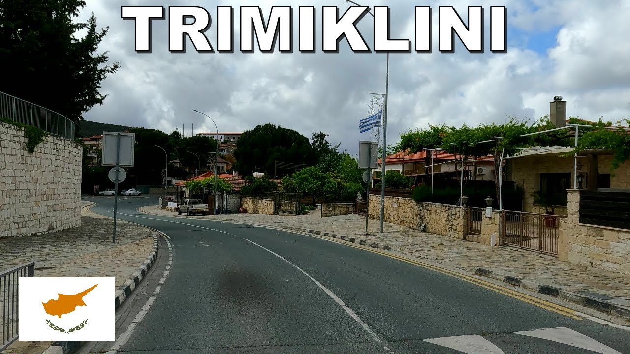 DRIVING through TRIMIKLINI VILLAGE in CYPRUS * 4K (60fps)