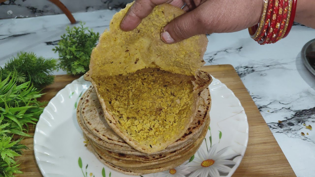 10 मिनट में तैयार चना दाल पराठा बनाने का नया तरीका | Chana dal paratha.
