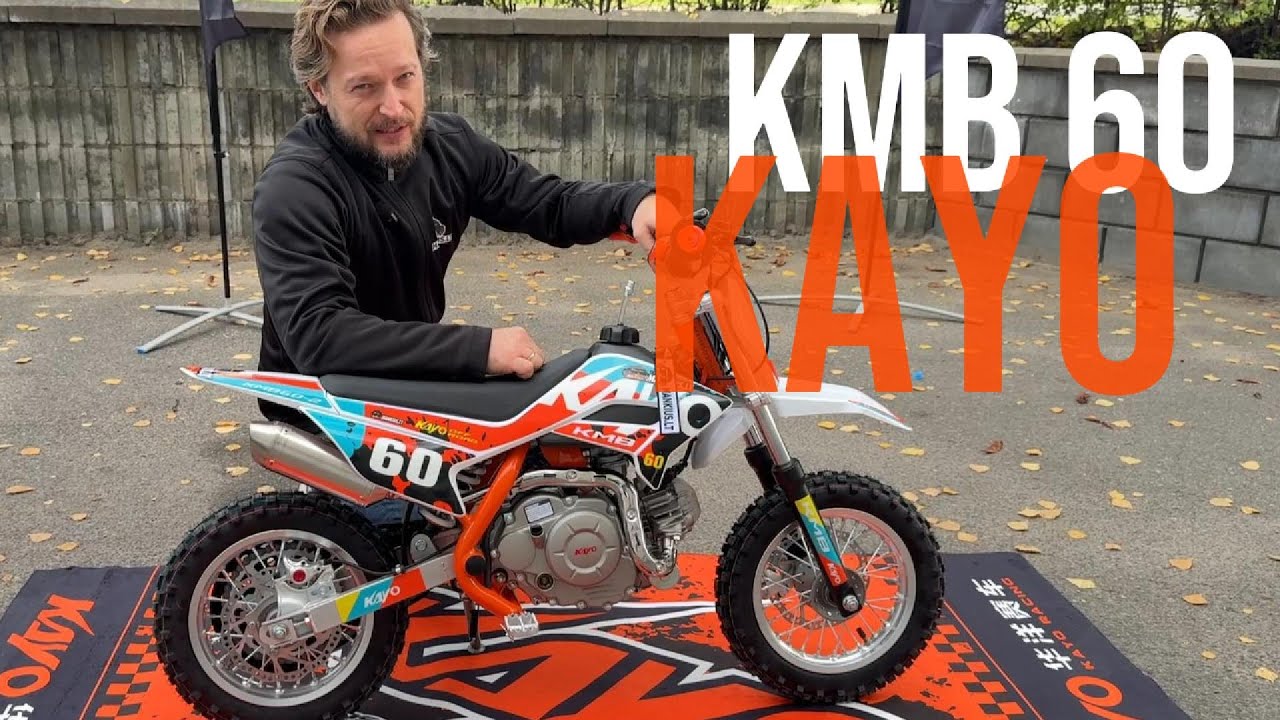 VAIKI&Scaron;KAS KROSINIS MOTOCIKLAS KAYO KMB 60cc / www.mankius.lt