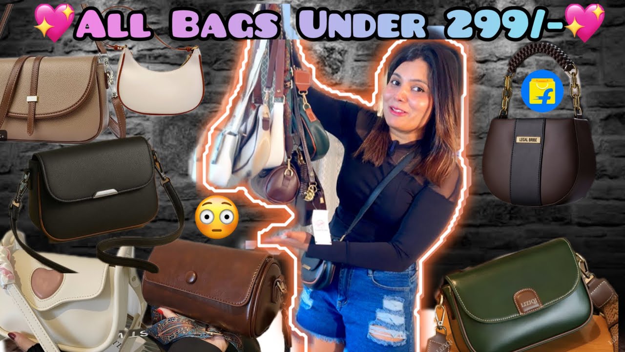🦋All Bags Under 300/- 💖 Trendy Sling Bags From Flipkart #flipkart #affordable #bags #slingbag 