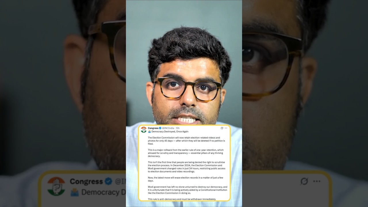 Rule Changed By Election Commission of India || Congress Says- Anti-Democratic || #cctv #election