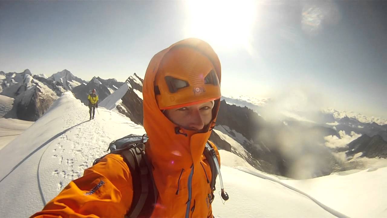 Climbing Alps - Aletschhorn (4193m) via Mittelaletschbiwak GoPro 2014