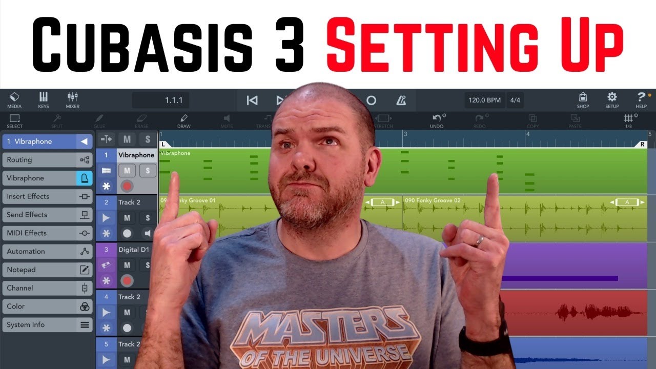 Starting a new song in Cubasis 3 iOS (iPad)