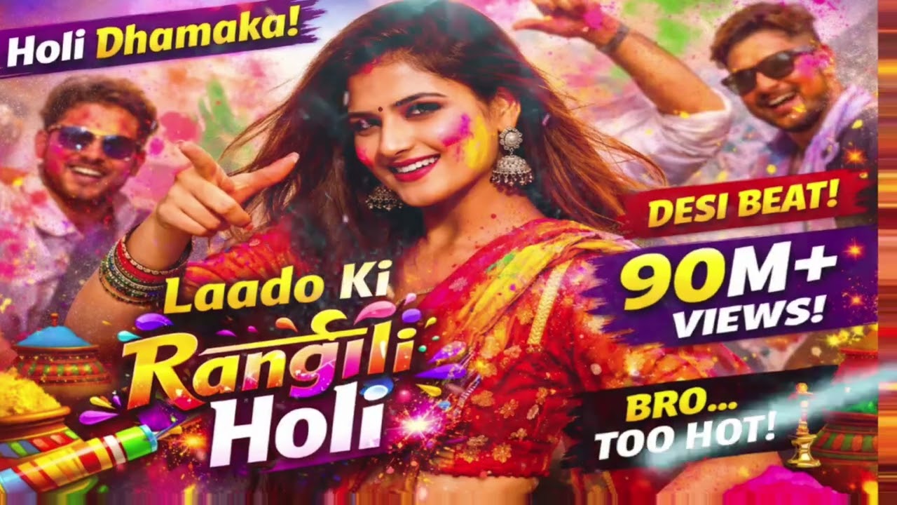 Laado Ki Rangili Holi | Haryanvi Holi Song 2026 | Desi Beat Dhamaka #holi #holisongs #haryanvisong  