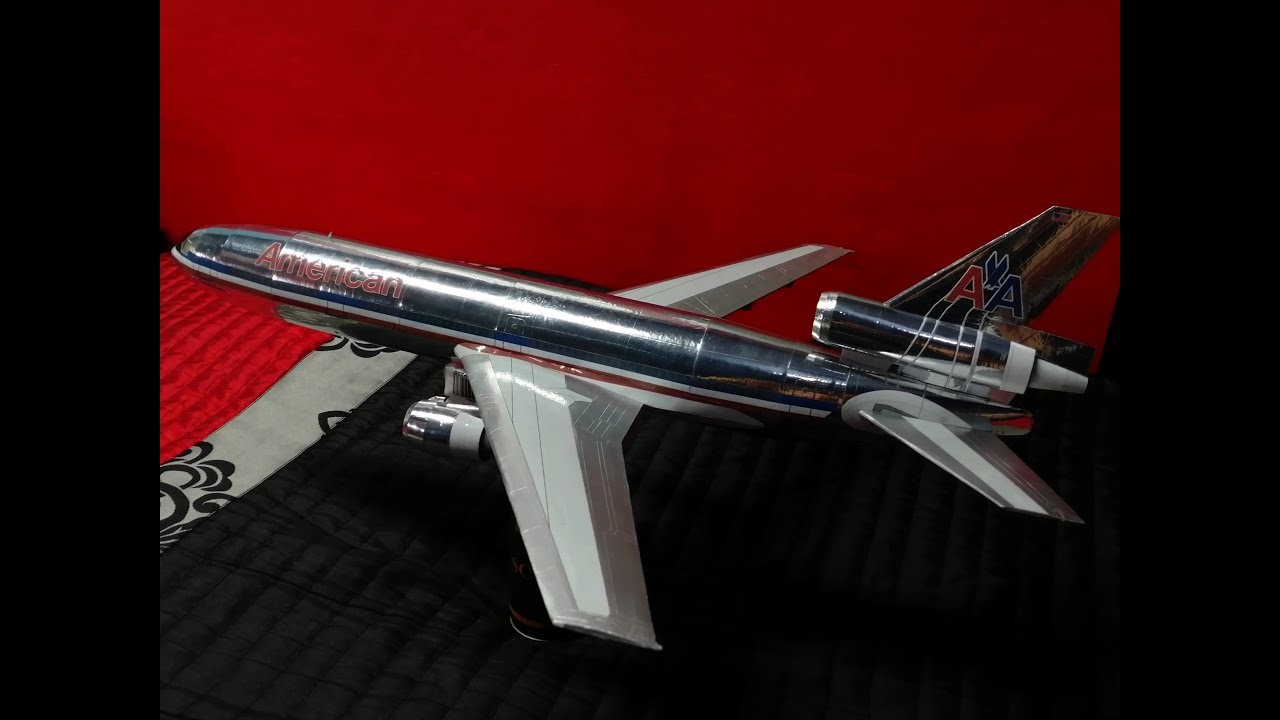 Paper model: McDonnell Douglas DC-10-30 American Airlines
