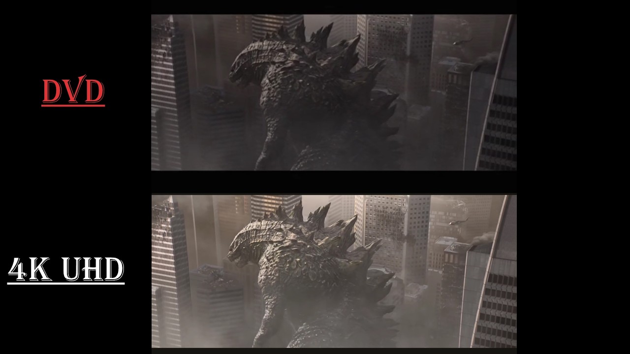 Godzilla 2014 | DVD vs 4K Ultra HD comparison