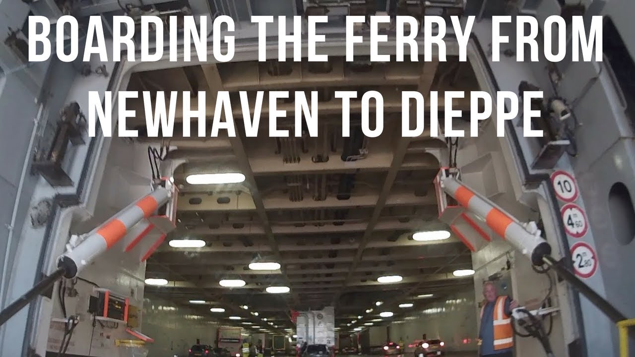 Boarding the ferry to Dieppe at Newhaven Ferry Port
