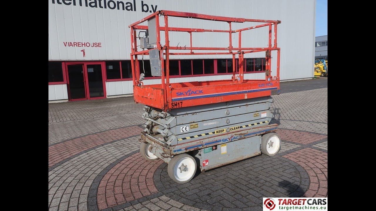 779815 SKYJACK SJ4626 ELECTRIC SCISSOR SJIII-4626 WORK LIFT 2007 70001571 172HRS 990CM CE