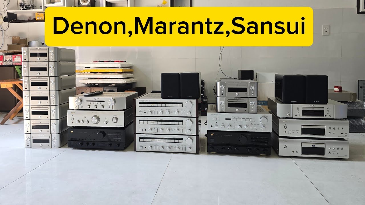 Ngày 6/2. Rất nhiều mẫu âm ly zin đẹp,Denon,Marantz,Sansui CD rẻ,Dàn mini công nghệ