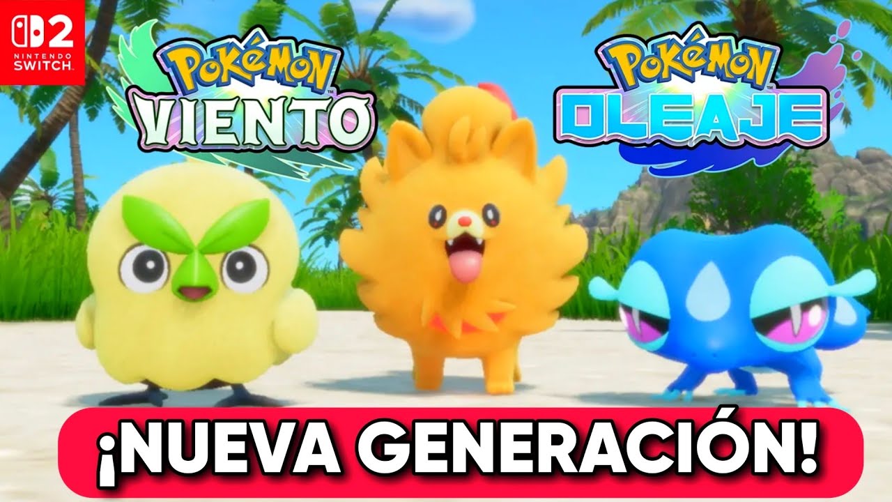 🔥 ASÍ ES POKÉMON VIENTO y POKÉMON OLEAJE 🌪🌊 ¡NUEVA GENERACIÓN!