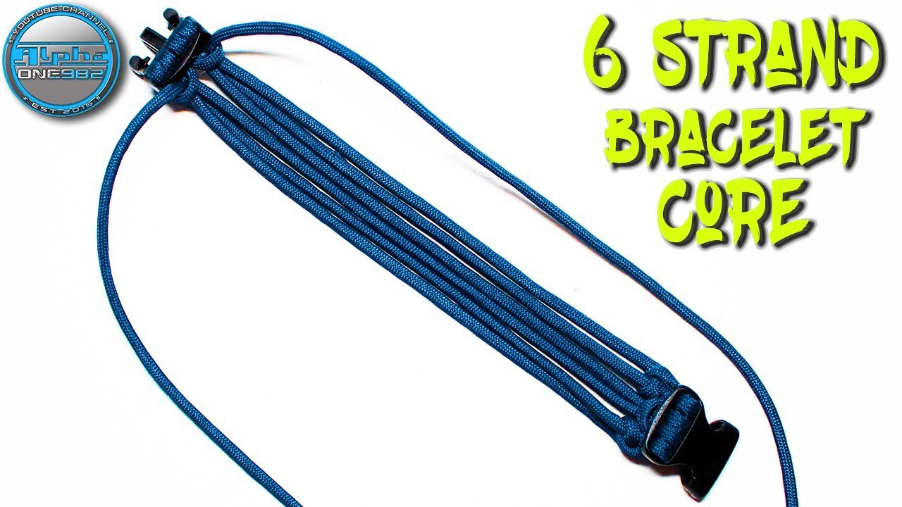 How to Make 6 strand's paracord bracelet core How to tie bracelet core World of Paracord Tutorial's