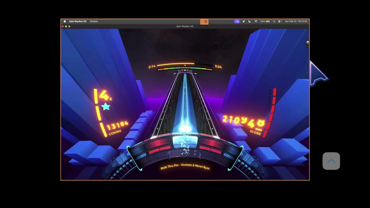 Spin Rhythm XD Ep. 1791: Vicetone - Walk Thru Fire (feat. Meron Ryan). 315K score. Level 1689.