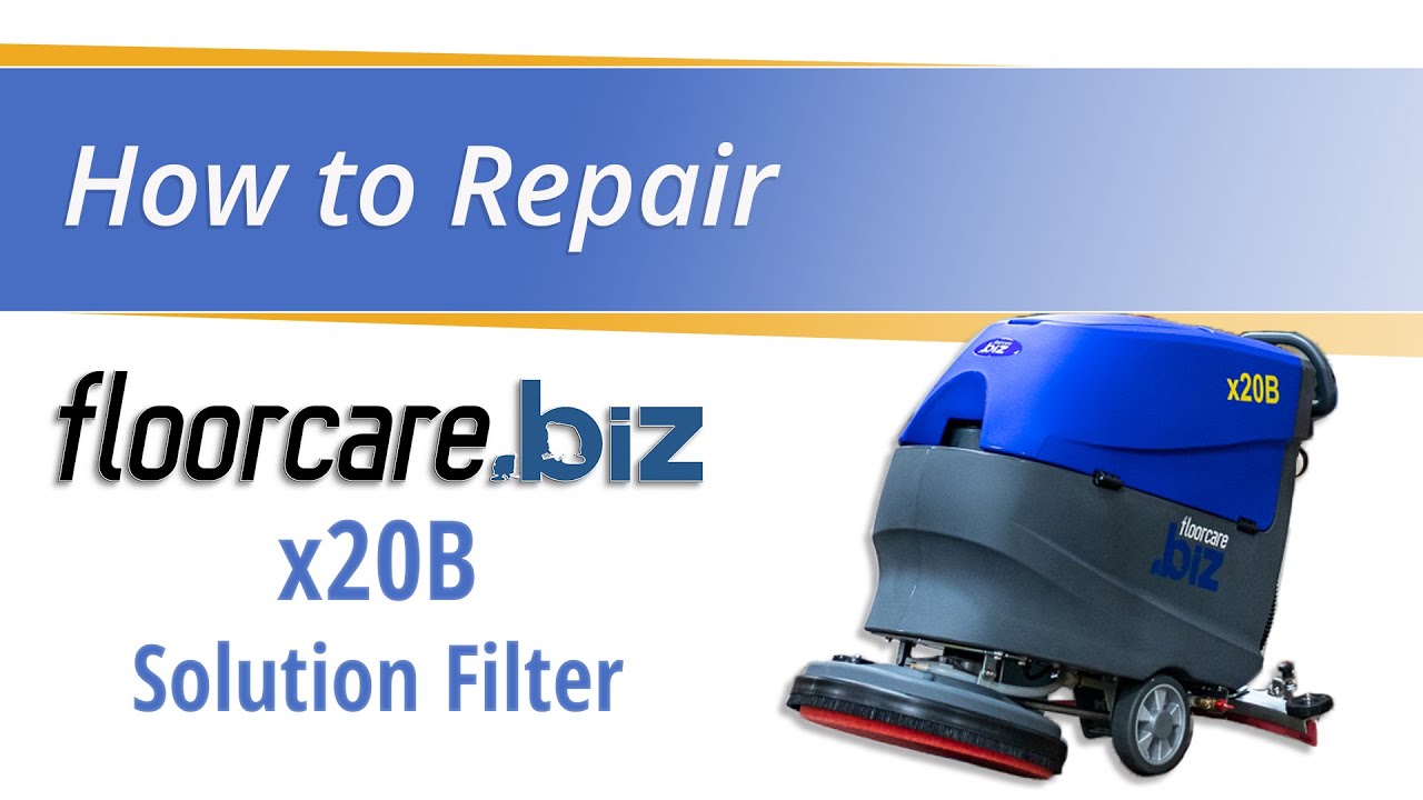DIY Guide: Replacing the Solution Filter on a floorcare.biz x20B Auto Scrubber