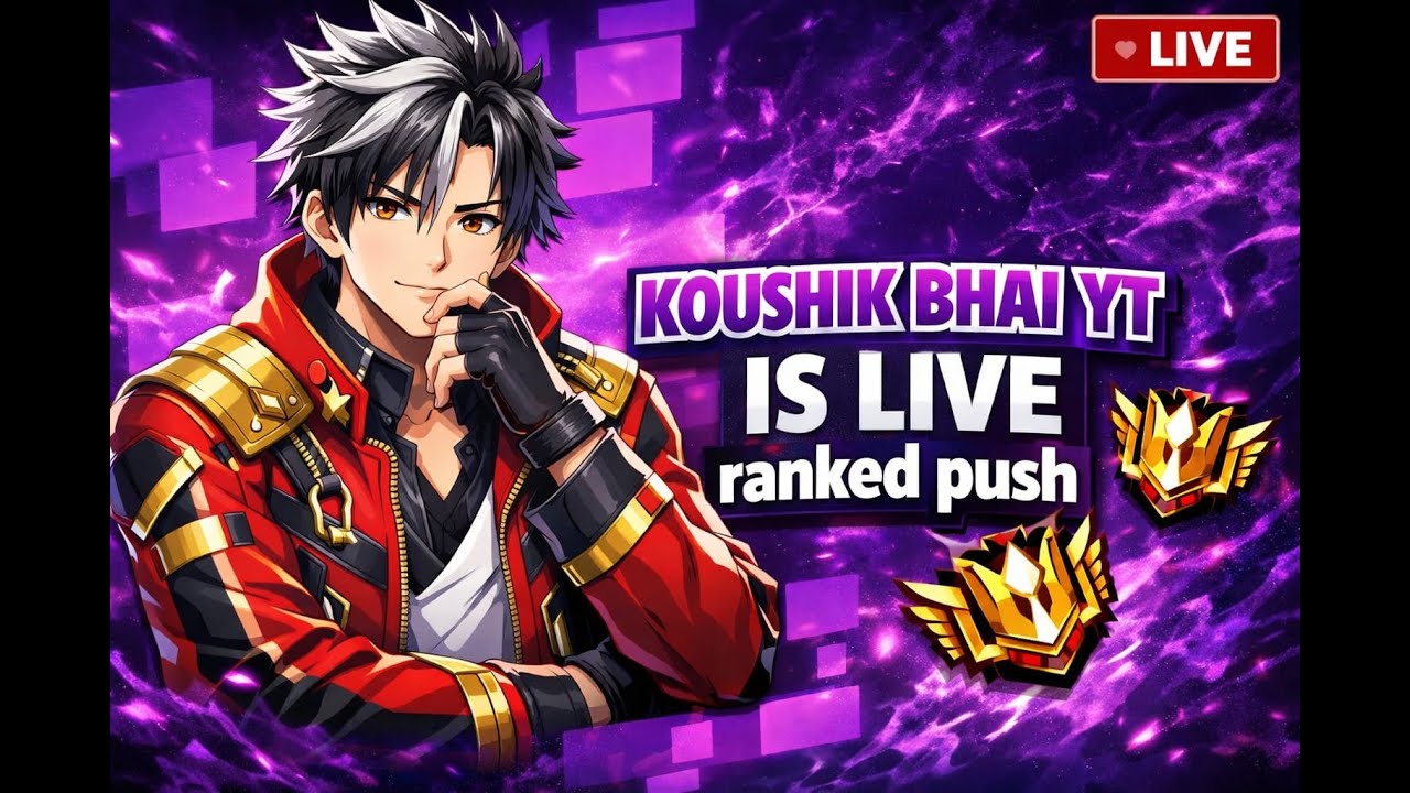 KOUSHIK BHAI LIVE  |  CS RANK | Free Fire Rank Push Grind | Live Streaming |