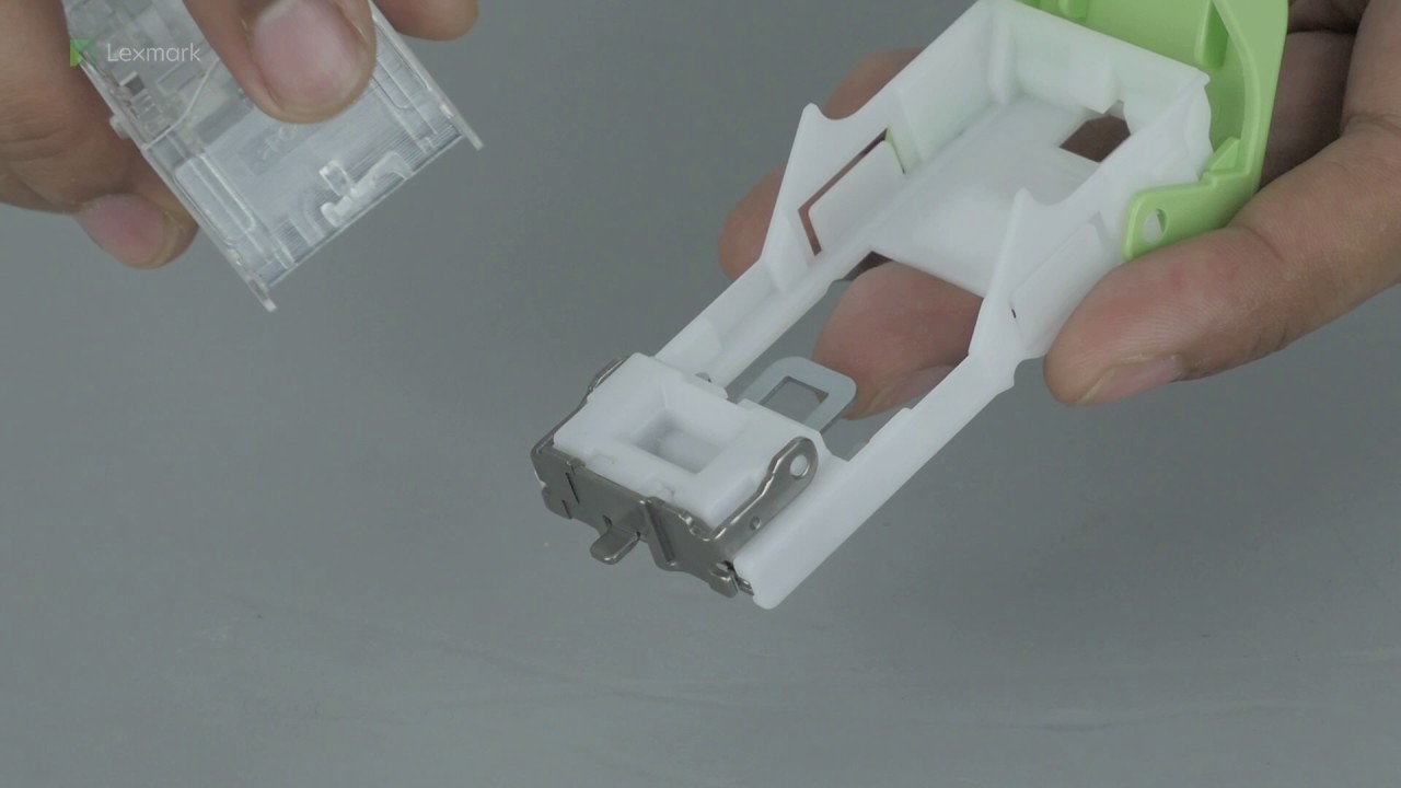 CX820/CX825/CX860 Series—Replacing the staple cartridge in the MSHPF