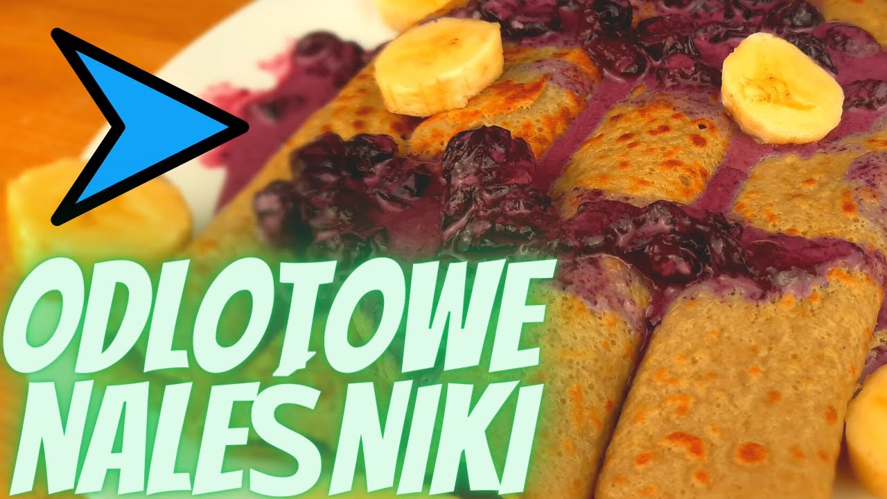NALEŚNIKI BANANOWE z sosem borówkowym 🍌🍌🍌 | Nutka Smaku